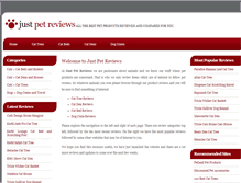 Tablet Screenshot of justpetreviews.com